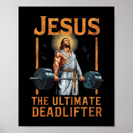 Jezus De ultieme dodenlifter Christelijk Poster (Voorkant)