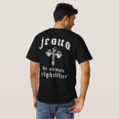 Jezus De Ultieme Gewichtheffer T-shirt (Achterkant volledig)