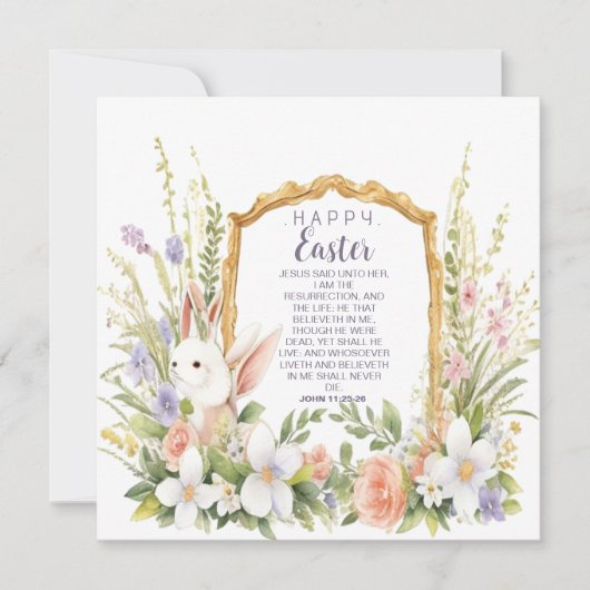 Jezus de Verrijzenis en het Leven Pasen Feestdagenkaart (Voorkant)