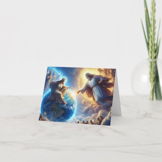 Jezus, de vrouw die Gods hand aanraakt Kaart (Voorkant)