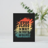Jezus de weg de waarheid en het leven briefkaart (Staand voorkant)