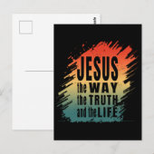 Jezus de weg de waarheid en het leven briefkaart (Voorkant / Achterkant)