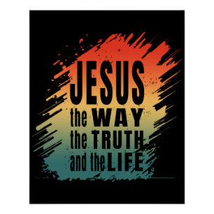Jezus de weg de waarheid en het leven perfect poster