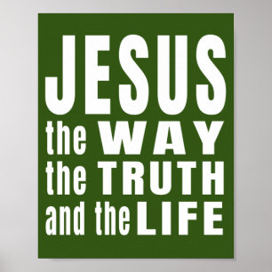 Jezus de weg de waarheid en het leven poster