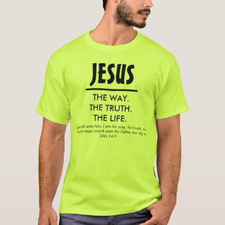 Jezus, de weg. De waarheid. Het leven. 2 T-shirt