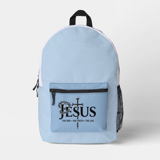 Jezus de weg, de waarheid, het leven! bedrukte rugzak (Voorkant)