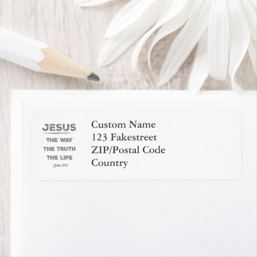 Jezus: de weg, de waarheid, het leven etiket (Insitu)