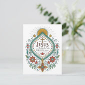 Jezus: De Weg, de Waarheid, het Leven Feestdagenkaart (Staand voorkant)