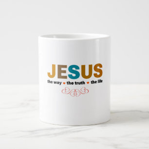 JEZUS. DE WEG, DE WAARHEID, HET LEVEN. GROTE KOFFIEKOP