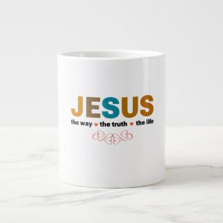 JEZUS. DE WEG, DE WAARHEID, HET LEVEN. GROTE KOFFIEKOP