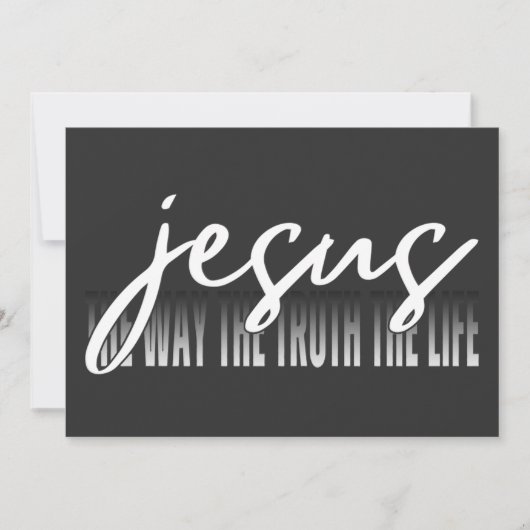 Jezus De Weg De Waarheid Het Leven Kaart (Voorkant)
