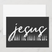 Jezus De Weg De Waarheid Het Leven Kaart (Voorkant / Achterkant)