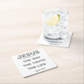 Jezus: de weg, de waarheid, het leven kartonnen onderzetters (Insitu)