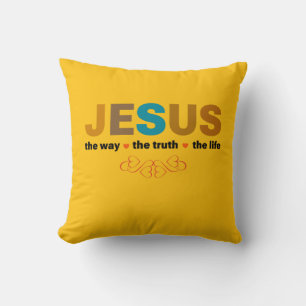 JEZUS. DE WEG, DE WAARHEID, HET LEVEN. KUSSEN