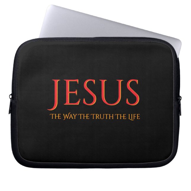 Jezus De Weg De Waarheid Het Leven  Laptop Sleeve (Voorkant)