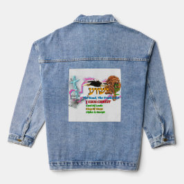 Jezus De Weg, De Waarheid, Het Leven! Leeuw Van Ju Denim Jacket