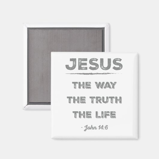 Jezus: de weg, de waarheid, het leven magneet (Voorkant / Achterkant)