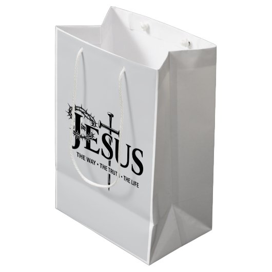Jezus de weg, de waarheid, het leven! medium cadeauzakje (Voorkant Gekanteld)