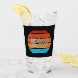 Jezus, De Weg, De Waarheid, Het Leven Retro Zonson Glas