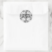Jezus De Weg De Waarheid Het Leven Ronde Sticker (Tas)