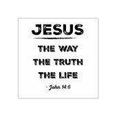 Jezus: de weg, de waarheid, het leven rubberstempel (Afrduk)