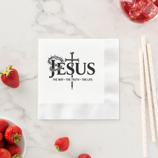 Jezus de weg, de waarheid, het leven! servet (Insitu)