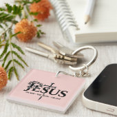Jezus de weg, de waarheid, het leven! sleutelhanger (Voorkant Rechts)