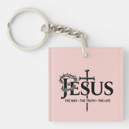 Jezus de weg, de waarheid, het leven! sleutelhanger