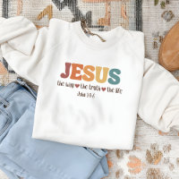 Jezus De Weg De Waarheid Het Leven Vrouw Crewneck
