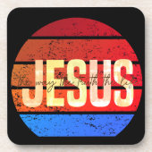 Jezus, de weg van de waarheid en het leven zonsond bier onderzetter (Voorkant)