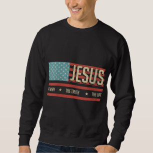 Jezus De Weg Waarheid Leven Johannes 146 Amerikaan Trui