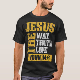 Jezus de Weg Waarheid Leven Johannes 146 Christeli T-shirt