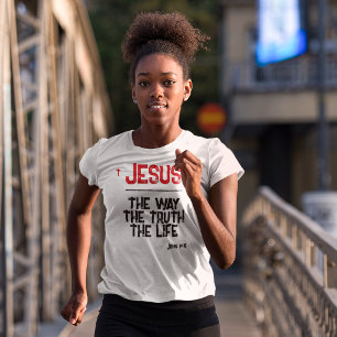Jezus De Weg Waarheid Leven Johannes 14:6 Bijbel G Tri-Blend Shirt