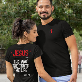 Jezus De Weg Waarheid Leven Johannes 14:6 Schrift T-shirt