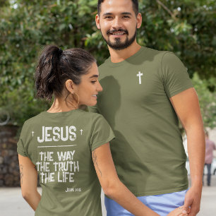 Jezus De Weg Waarheid Leven Johannes 14:6 Schrift T-shirt