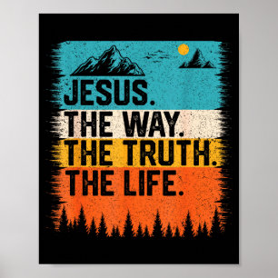 Jezus De Weg Waarheid Leven Vrouwen Mannen Kindere Poster