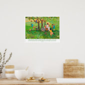 Jezus deelt de gemeenschap met kinderen poster (Keuken)