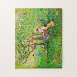 Jezus deelt de gemeenschap met kinderen Puzzle Legpuzzel