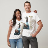 Jezus Defetting Satan en Joshua 24:15 T-shirt (Unisex)