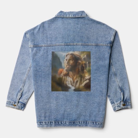 Jezus Denim Jacket (Achterkant)