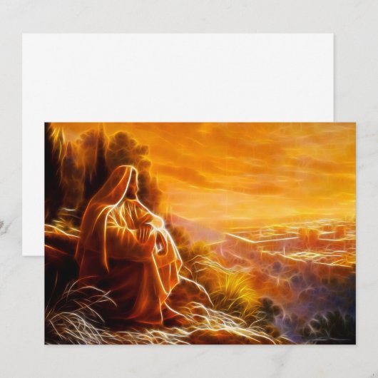 Jezus denkt aan mensen (u) (Voorkant / Achterkant)