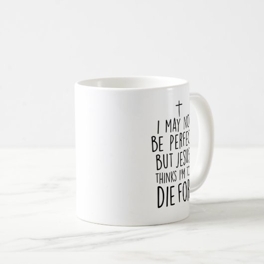 Jezus denkt dat ik ga sterven voor koffiemok (Voorkant rechts)