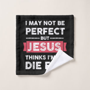 Jezus denkt dat ik sterf voor Christelijke prijsop Washandje