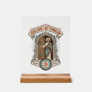 Jezus deur sleutel symboliek Jezus deur sleutel s Acryl Bord
