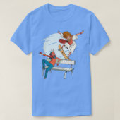 Jezus Devil Jesus en het duivelse kruisskateboard T-shirt (Design voorkant)