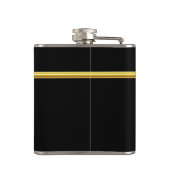 Jezus die aan een Christelijk kruisbeeld hangt Heupfles (Achterkant)