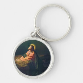 Jezus die bidt in de Hof van Gethsemane Sleutelhanger