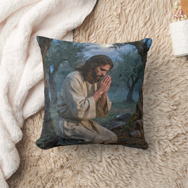  Jezus die bidt Kussen (Deken)