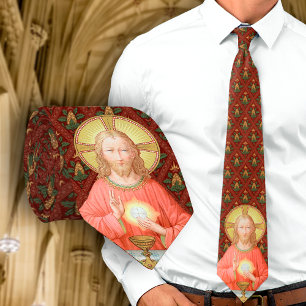 Jezus die de Heilige Communie instelt (SAU 045) Stropdas