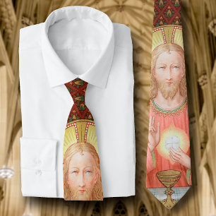 Jezus die de Heilige Communie instelt (SAU 045) Stropdas